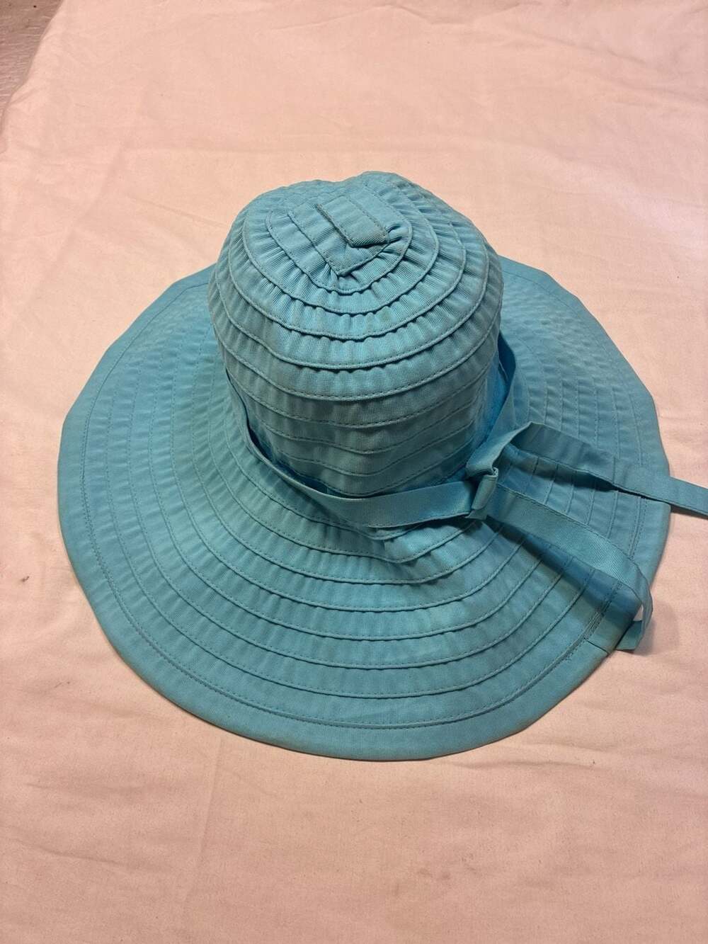 San Diego Hat Co. Women's Large Brim Ribbon Sun Hat with Floral Bow Detail